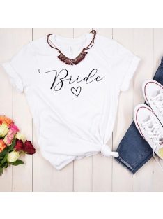 Bride lánybúcsús póló névre szóló