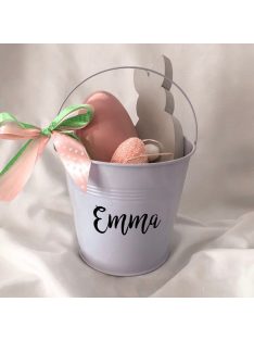 Húsvéti névreszóló tojásgyűjtő vödör  gyerekeknek